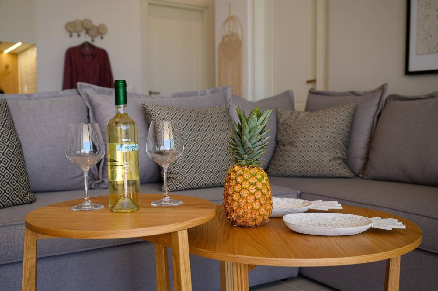 Ammokrinos Luxury Homes,150M From The Beach Kalamaki  Ngoại thất bức ảnh