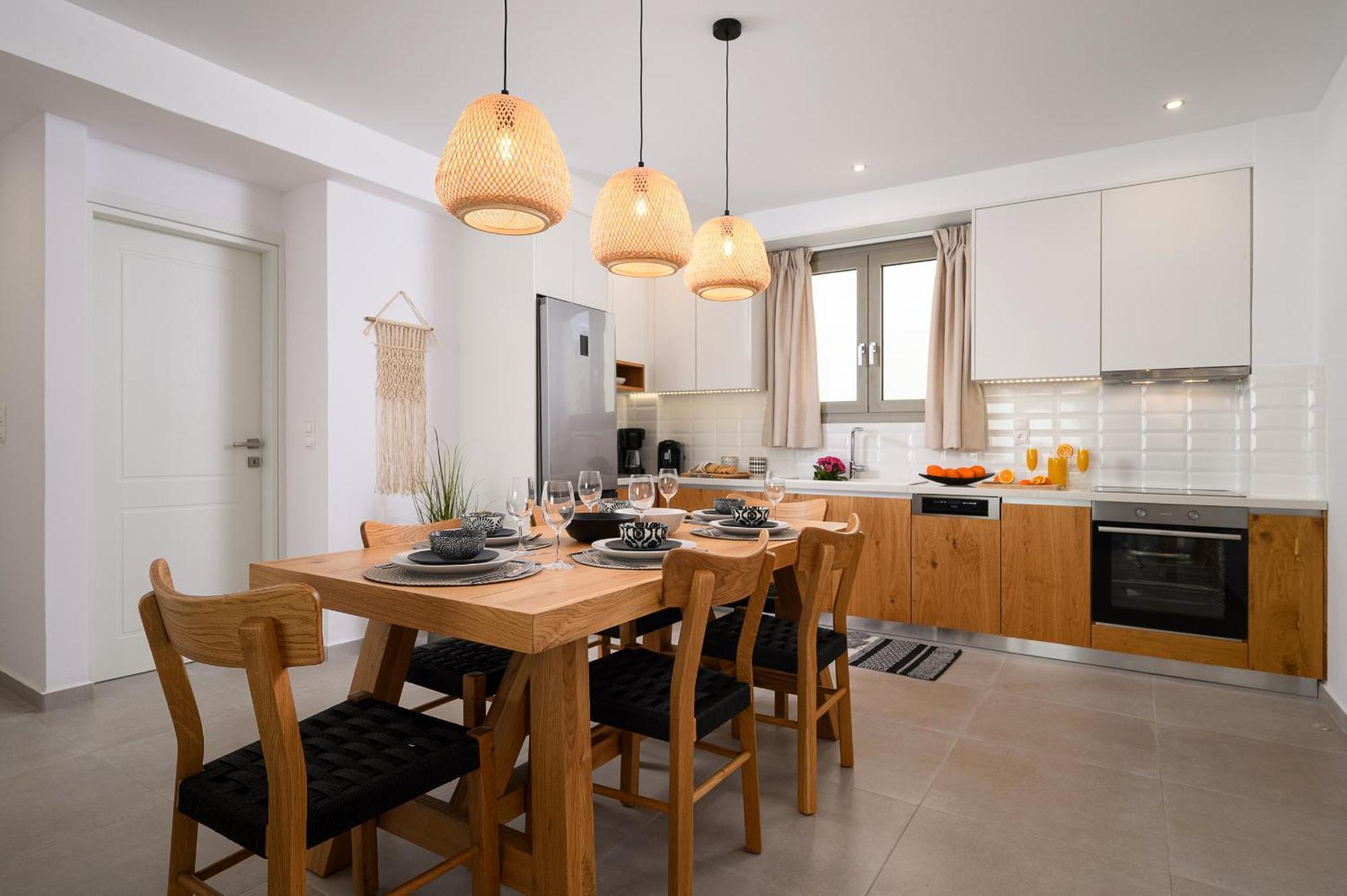 Ammokrinos Luxury Homes,150M From The Beach Kalamaki  Ngoại thất bức ảnh