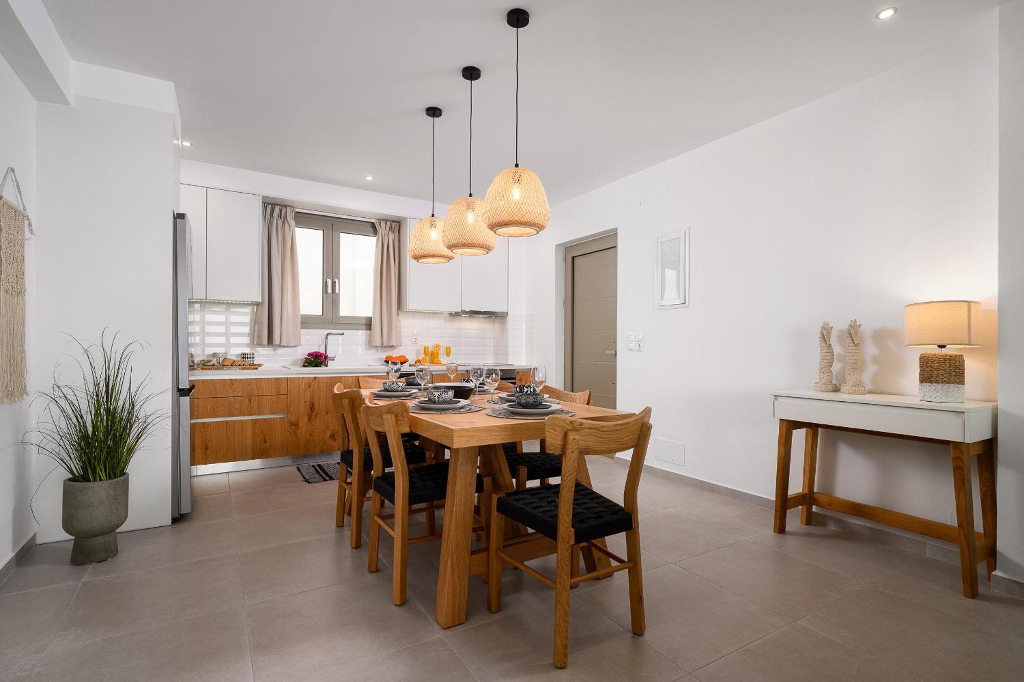 Ammokrinos Luxury Homes,150M From The Beach Kalamaki  Ngoại thất bức ảnh