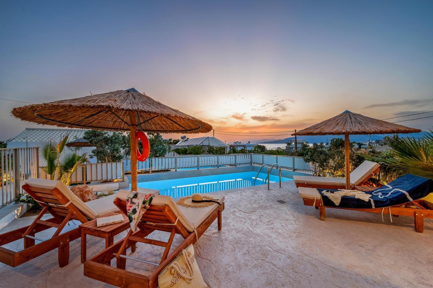 Ammokrinos Luxury Homes,150M From The Beach Kalamaki  Ngoại thất bức ảnh