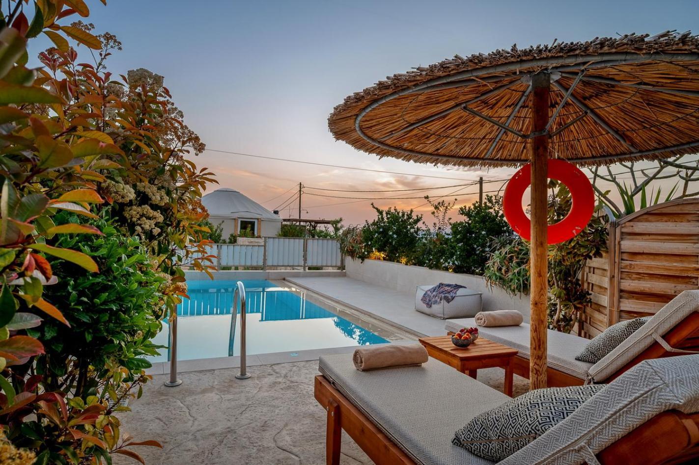 Ammokrinos Luxury Homes,150M From The Beach Kalamaki  Ngoại thất bức ảnh